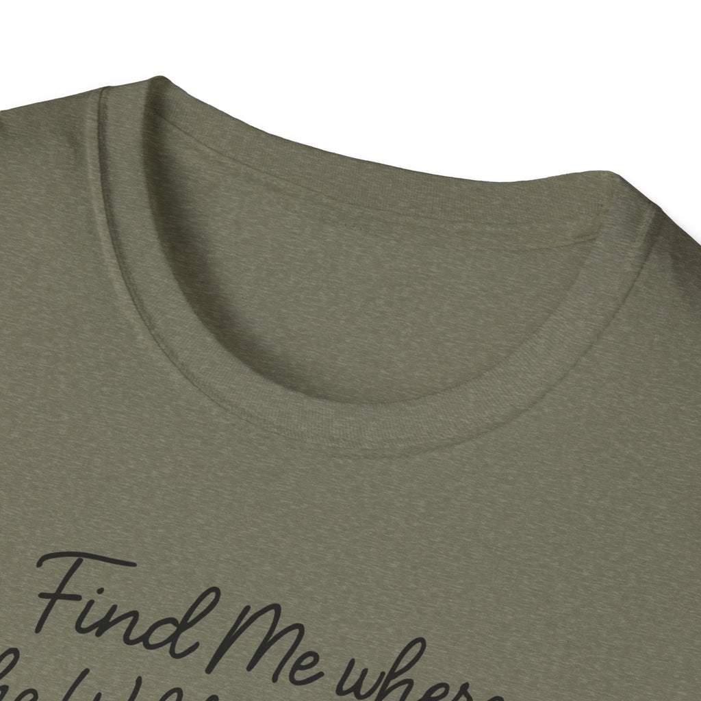 Cursive Chalkboard Writing T-Shirt