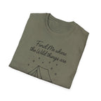 Cursive Chalkboard Writing T-Shirt