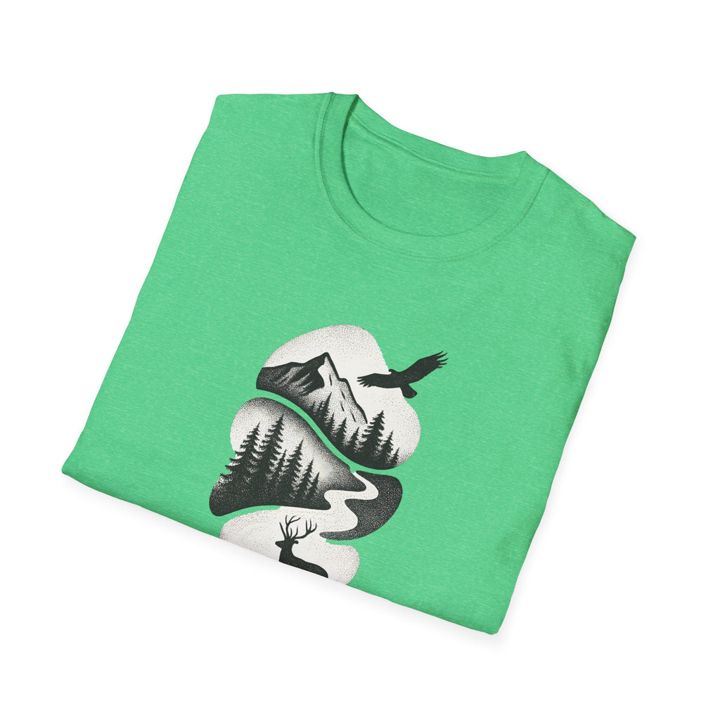 Deer in Mountain Landscape T-Shirt